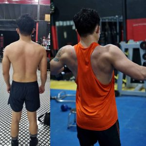 Sau 1 thời gian luyện tập, học viên được huấn luyện viên Minh Việt đào tạo đã cải thiện vóc dáng rõ rệt