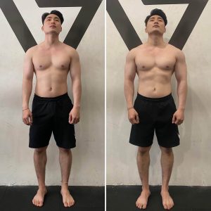 Sự thay đổi trước và sau khi tập luyện tại Stronglift