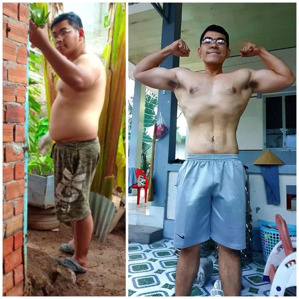 HLV Ronnie đã trải qua một hành trình lột xác đầy ngoạn mục từ 110kg xuống 85kg