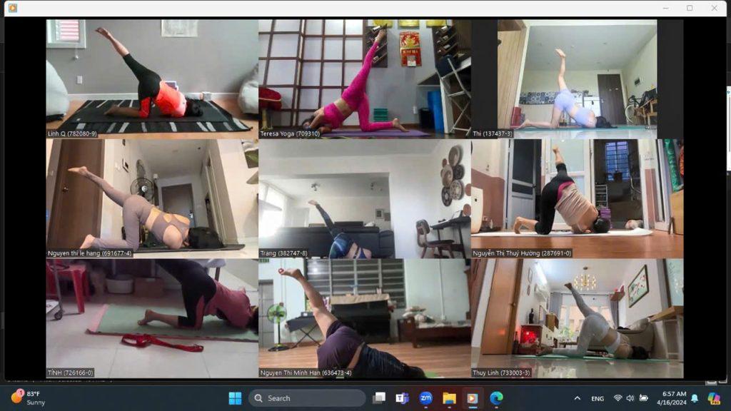 Teresa Yoga, dưới sự hướng dẫn tận tâm của HLV Teresa Trinh, luôn truyền cảm hứng và tạo động lực giúp học viên kiên trì trong hành trình tập luyện