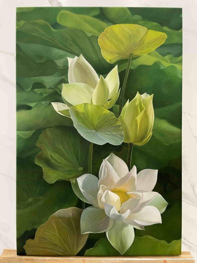 Gần hơn với thật, xa hơn với giả - Tác phẩm chì màu “Bát canh khổ qua” của họa sĩ Junie Ton