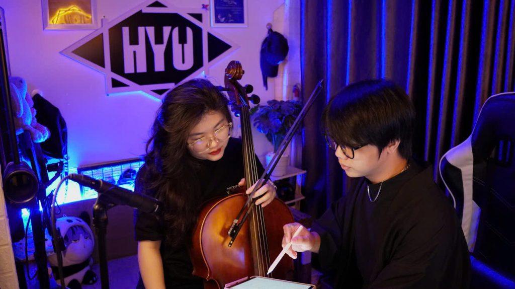 Producer Trung Hyo cùng người bạn đồng hành - Cellist: Bảo Ngọc