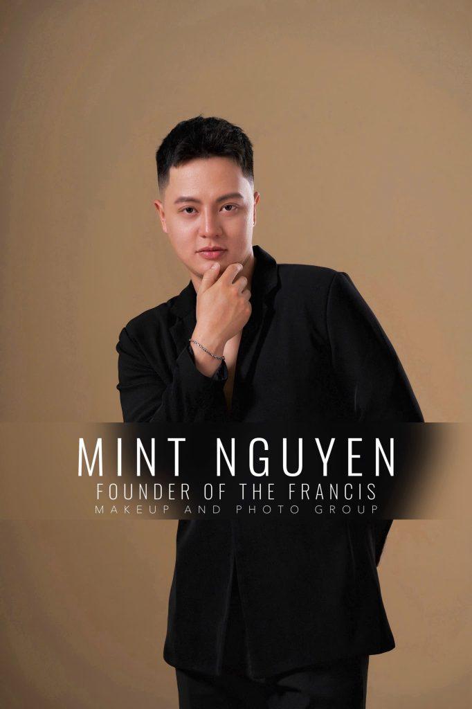 Makeup Artist Mint Nguyễn - Founder của Francis Makeup and Photo Academy (toạ lạc tại Căn 027 Chung cư 8X Plus, 163A Trường Chinh, Quận 12, TP Hồ Chí Minh)