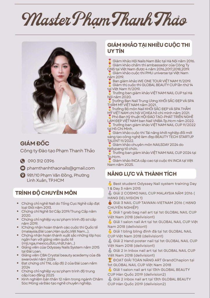 Chuyên gia Phạm Thanh Thảo bắt đầu với nghề nail từ một cơ duyên rất đời