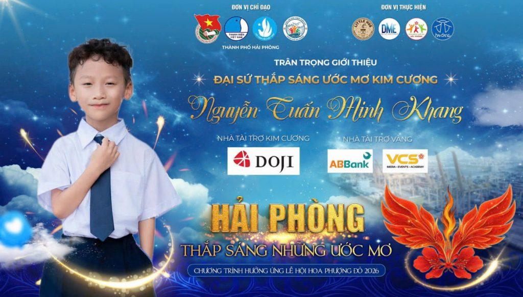 Danh hiệu “Đại sứ Thắp sáng Ước mơ” là sự ghi nhận cho những nỗ lực và năng lượng tích cực mà tài năng nhí Minh Khang lan tỏa đến cộng đồng