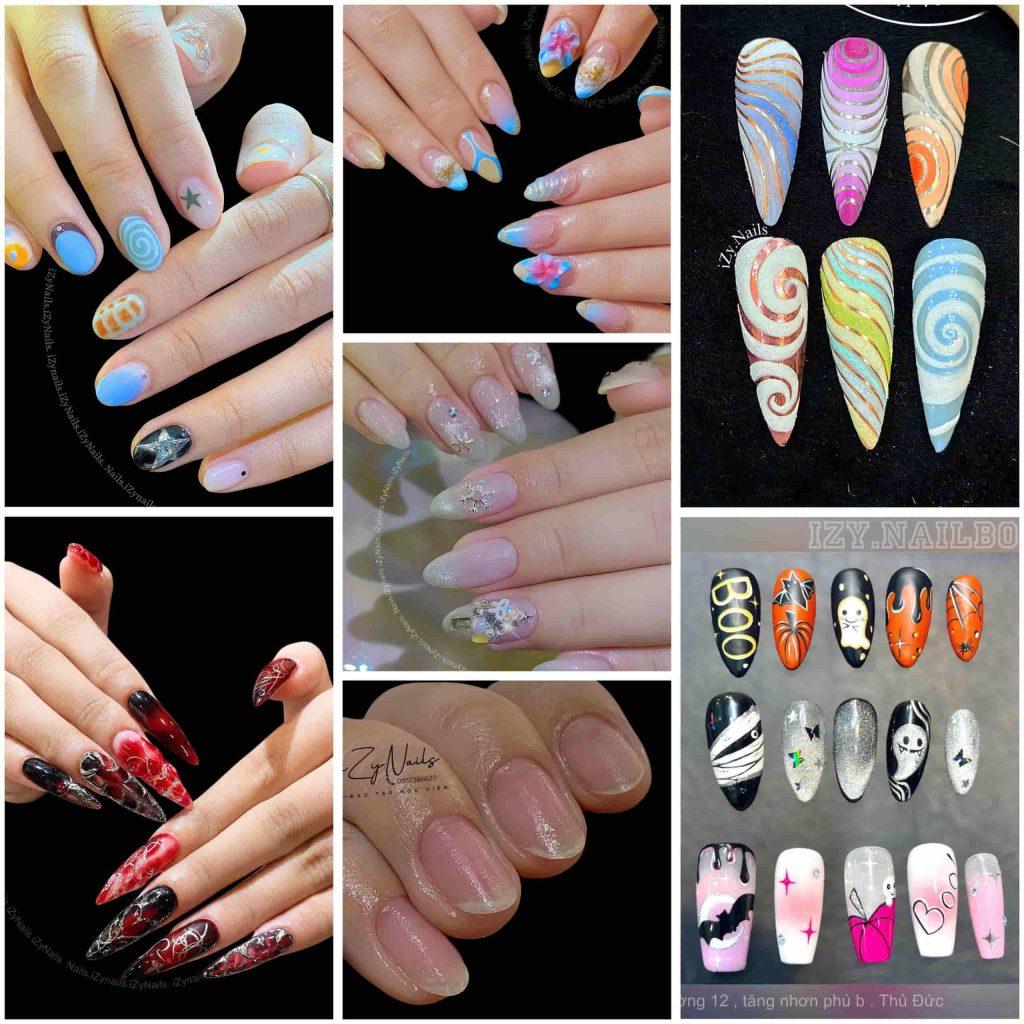 Các mẫu nail theo xu hướng hiện đại đang được ưa chuộng tại iZy.Nail