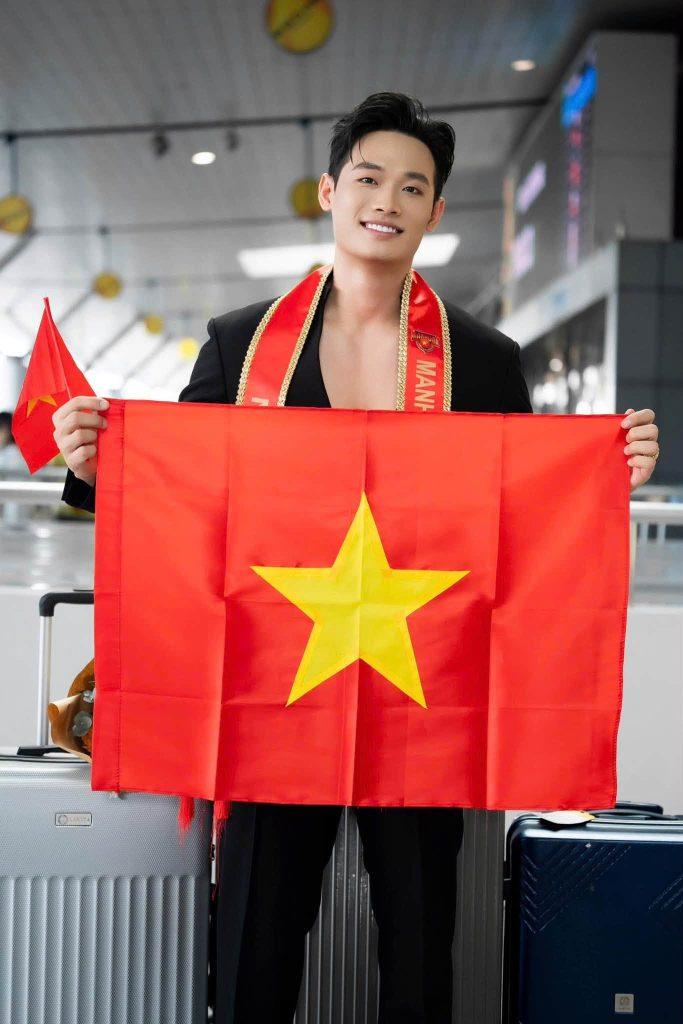 Nam vương Trần Tiến Dũng trước giờ thi Manhunt International